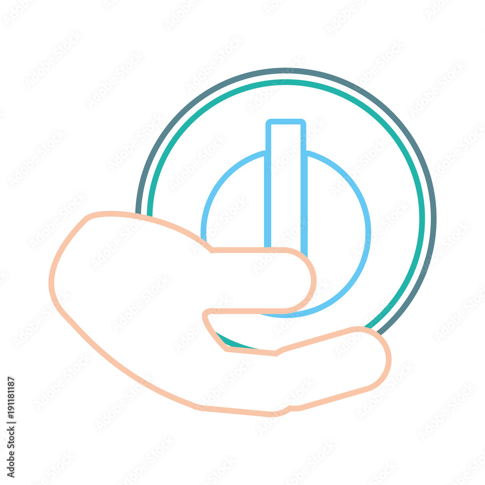 hand with vector illustration hand with vector illustration