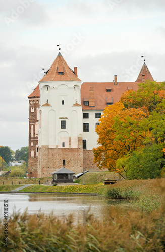 Mir Castle Complex. Autumn. Belarus.