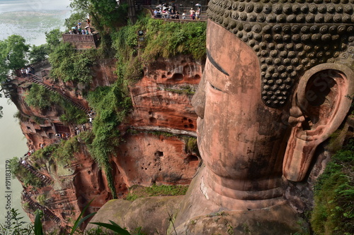 Canvas Print Big Buddha in Leshan China (Leshan Dafo)