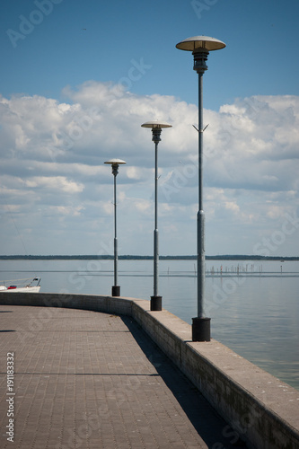 Calm Seaside. Little Park near the Marina. The Curonian Spit, Lithuania.	 photo