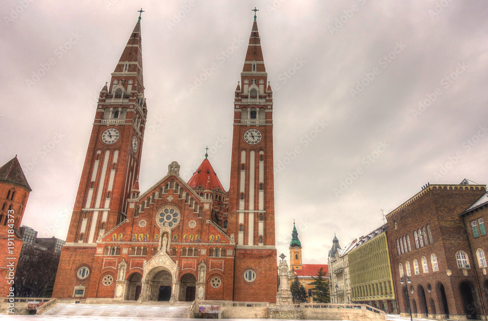 Szeged in winter, Hungary
