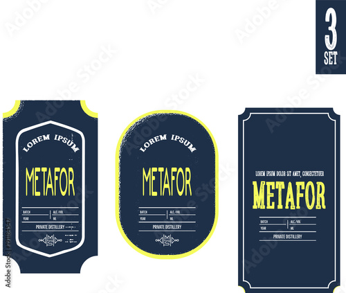 Triple label set Navvy