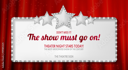 Marquee banner with stars