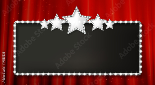 Marquee banner with stars