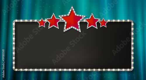 Marquee banner with stars