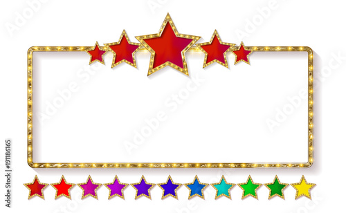 Marquee banner with stars