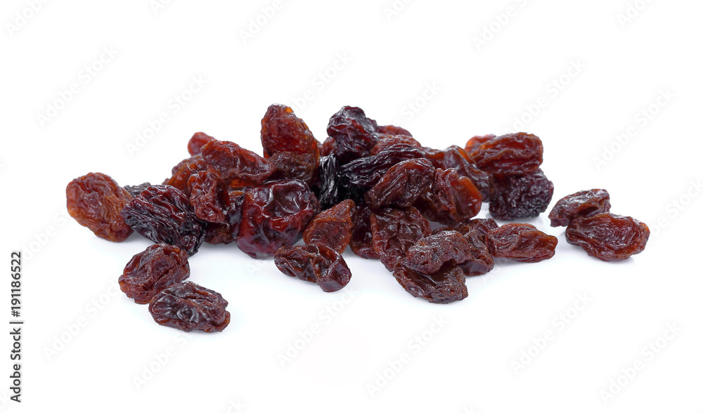Raisins isolated on white background Raisins isolated on white background