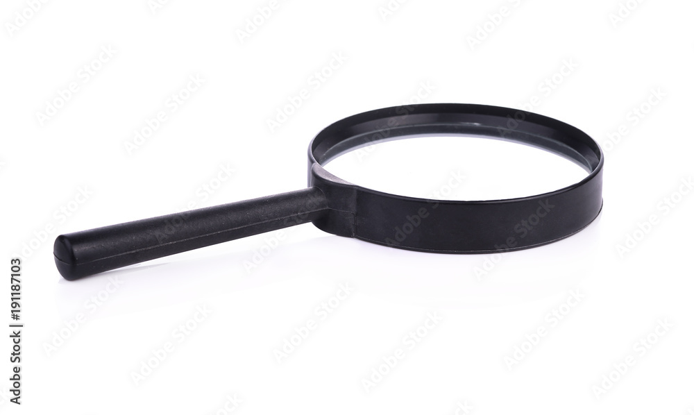 magnifying glass isolated on white background. magnifying glass isolated on white background.