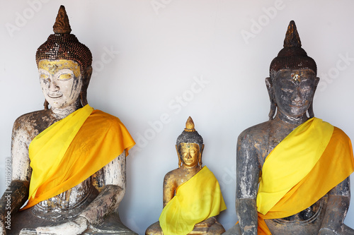 tradition buddha statue with southern style of thailand photo