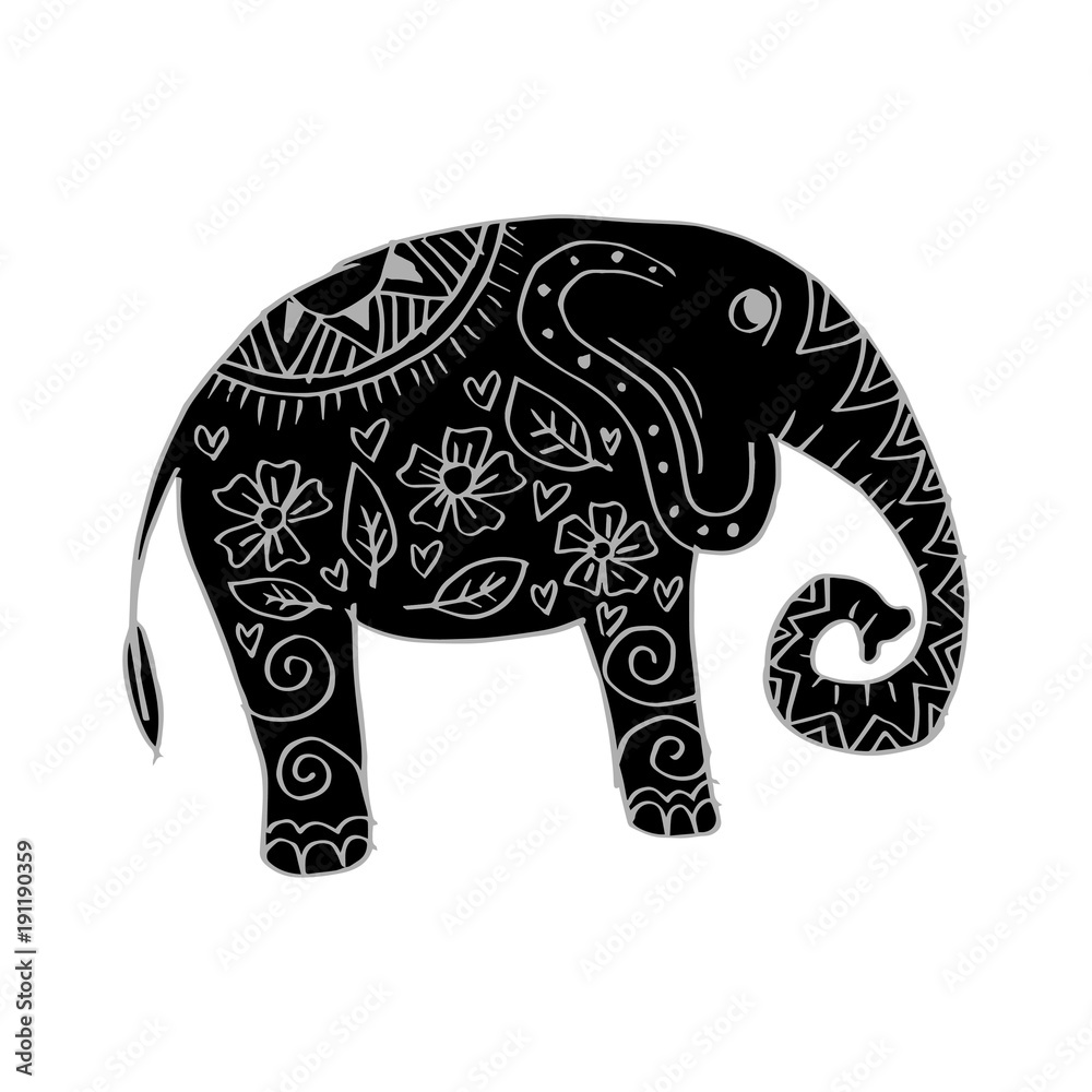 Fototapeta premium Cute element with decorative ornament.