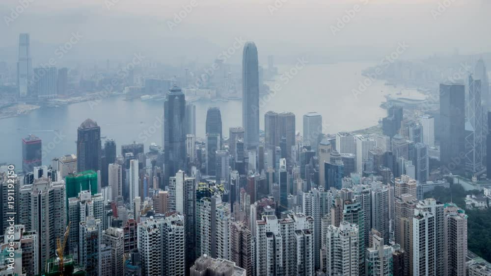 timelapse, sunrise from Victoria peak, Hong kong timelapse, sunrise from Victoria peak, Hong kong