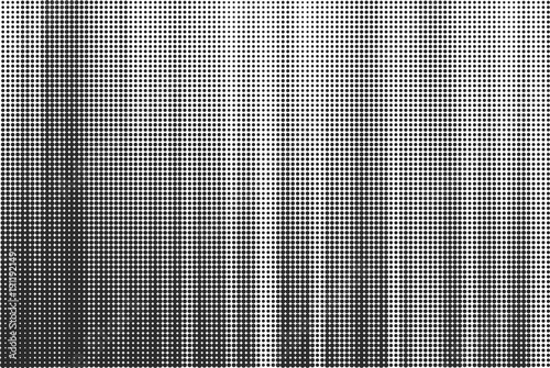 Striped halftone background. Vector monochrome dots