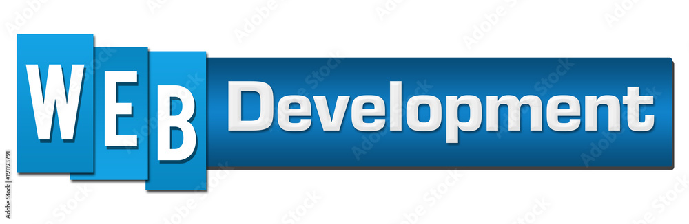Web Development Blue Stripes Bar Horizontal Web Development Blue Stripes Bar Horizontal