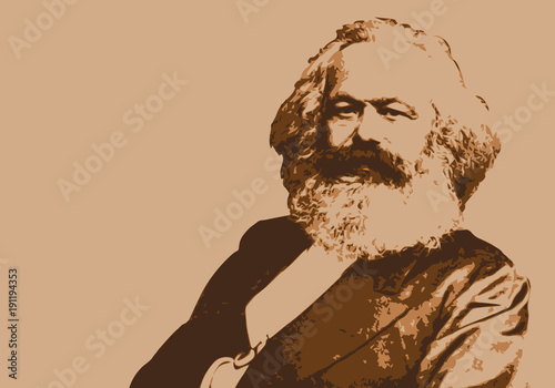 Marx - portrait - communisme - Karl Marx - personnage historique - révolution - capitalisme photo