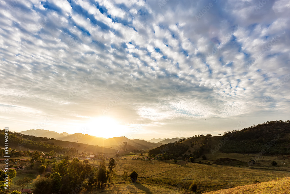 Obraz premium Sunset at Sao Bento do Sapucai