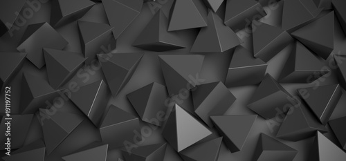3D Rendering Of Abstract Pyramids Background