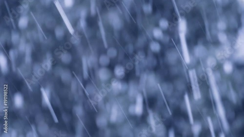 Heavy snow falling in winter time
