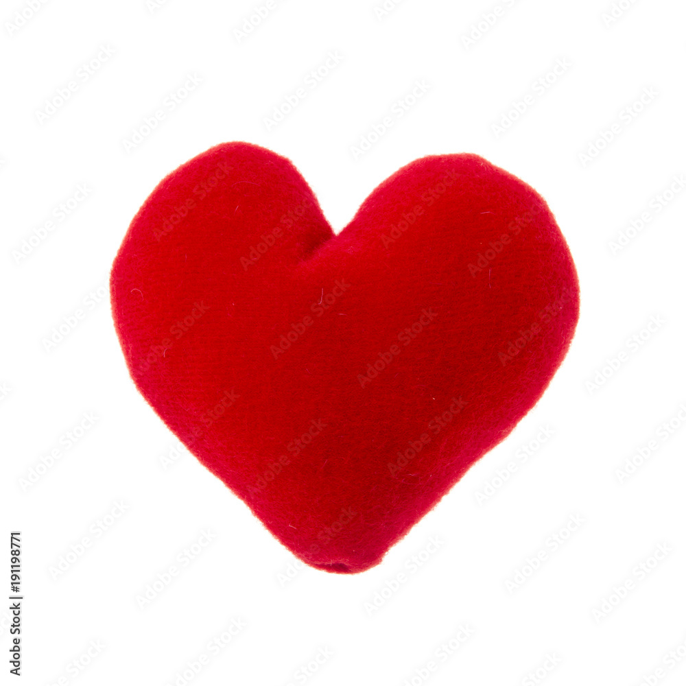 Red heart pillow - Valentine's day concept