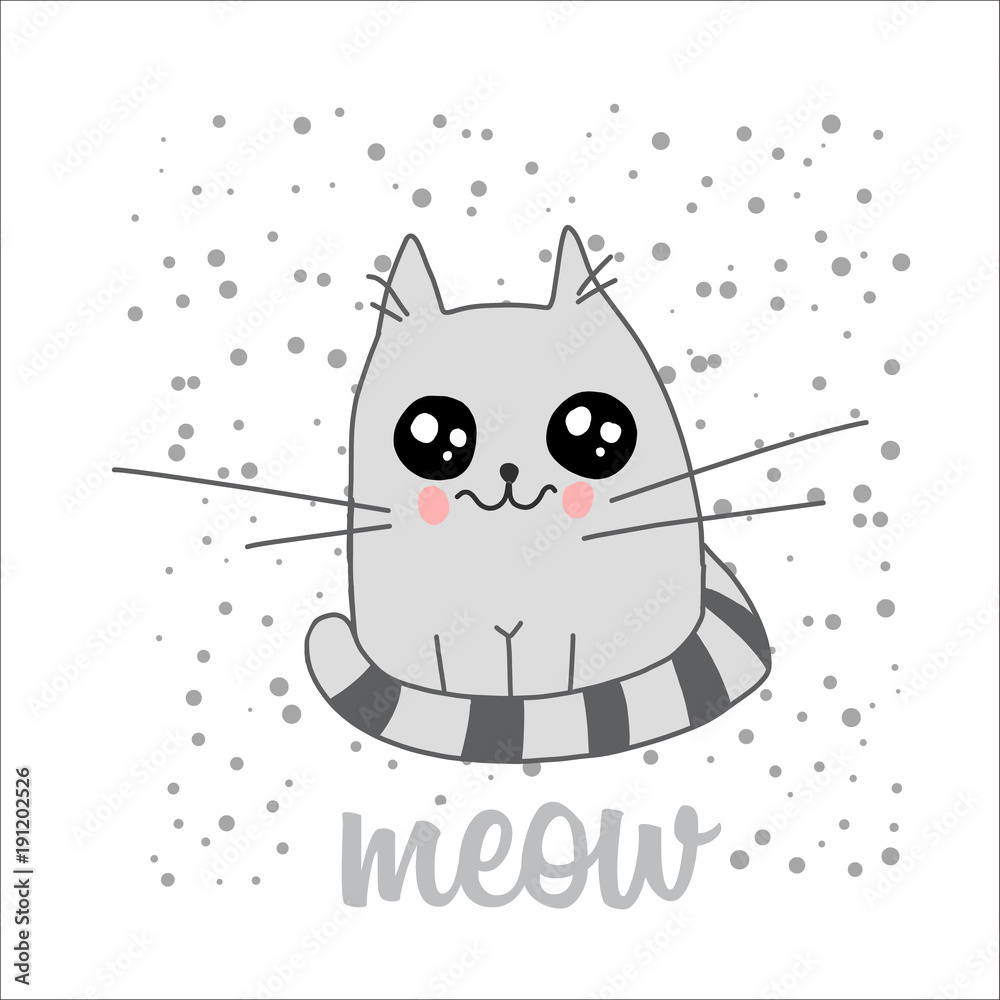 Obraz premium Comic cute illustration