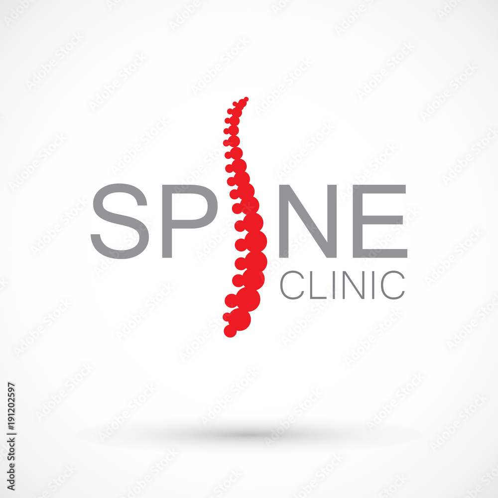 Fototapeta premium Spine chiropractic logo