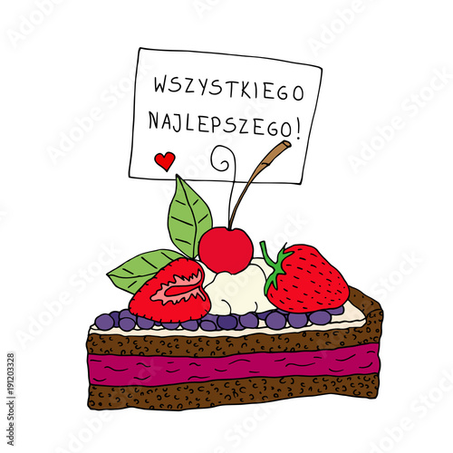 Ciasto z życzeniami