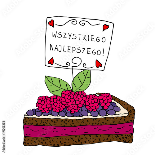 Ciasto z życzeniami