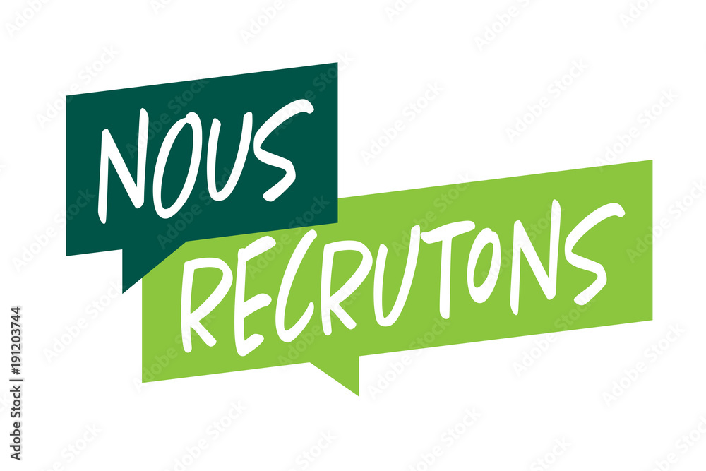 Nous recrutons Nous recrutons
