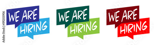 We are hiring