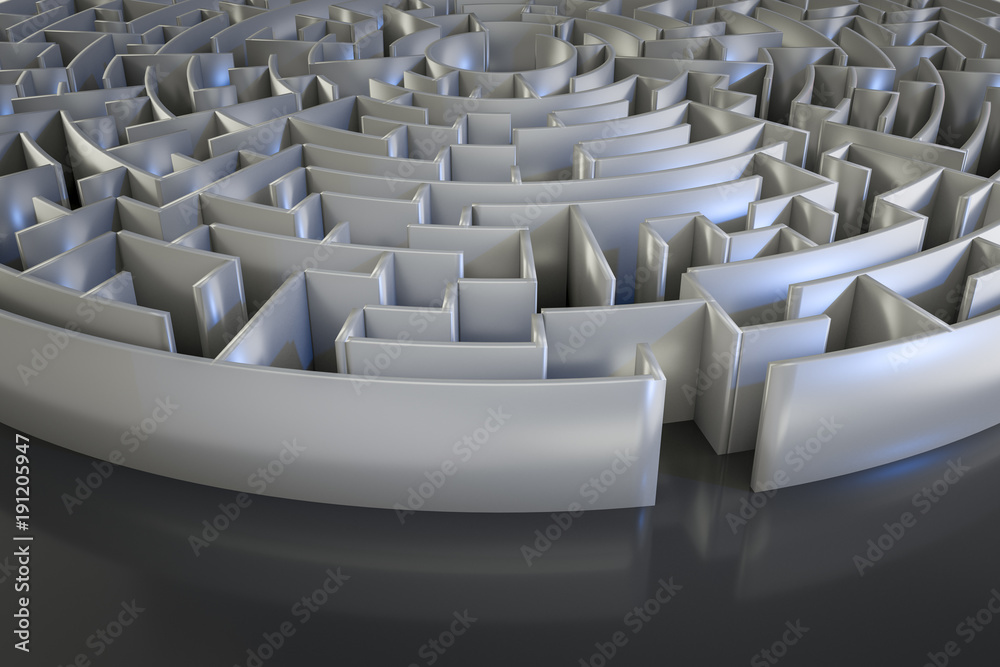 Obraz premium a circle maze