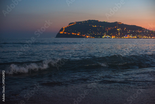 Evening at Alanya coast, Tu...