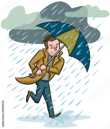 Caught in the rain