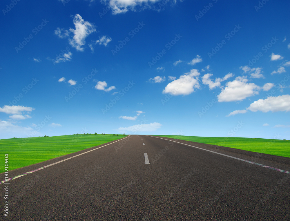 Asphalt car road