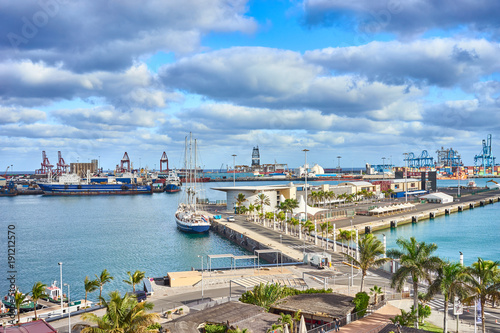 Commercial Harbor of Las Palmas / Capital of Grand Canary Island photo