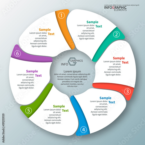 Abstract 3D Paper Infographics