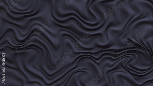Black fabric background. 3d illustration, 3d rendering.