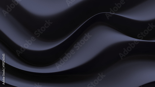 Black fabric background. 3d illustration, 3d rendering.