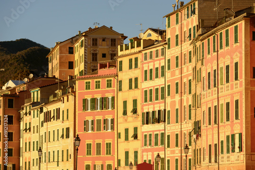 picturesque traditional facades, Camogli, Italy © hal_pand_108