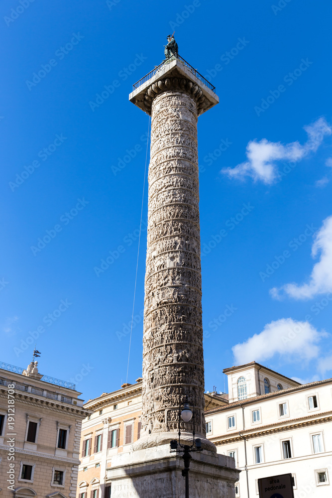 Column of Marcus Aurelius. Rome. Italy