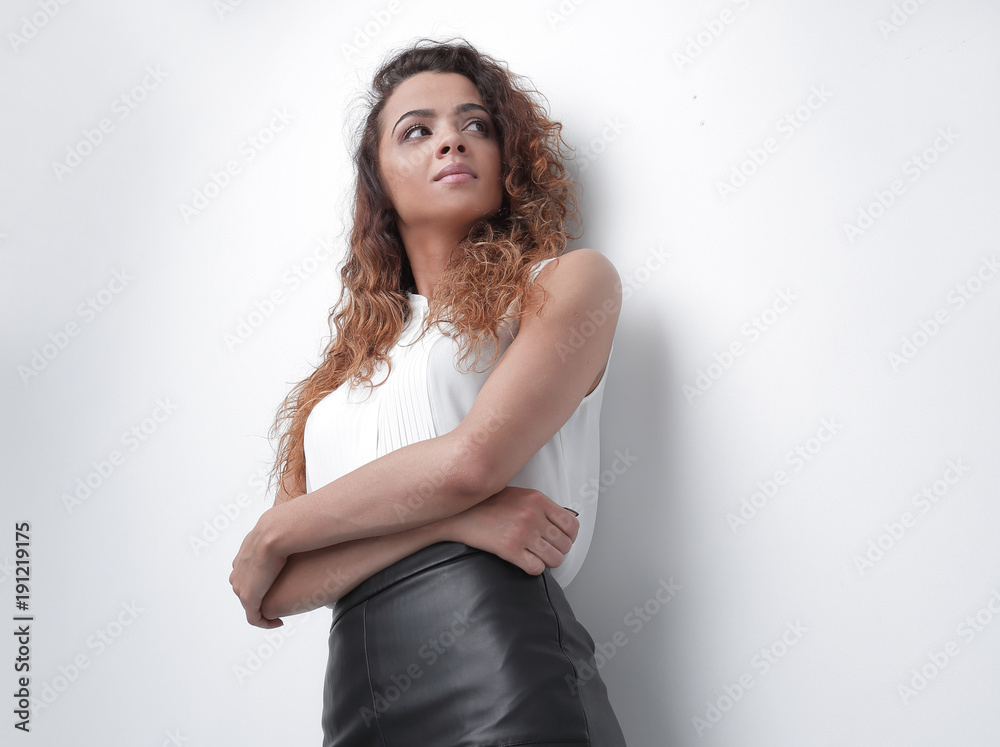 bottom view.stylish business woman bottom view.stylish business woman