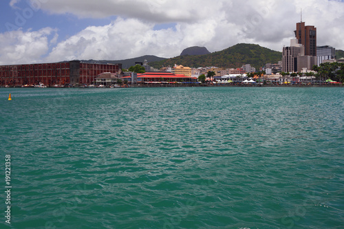 HarborTrou Fanfaron and the city. Port Louis, Mauritius © photobeginner