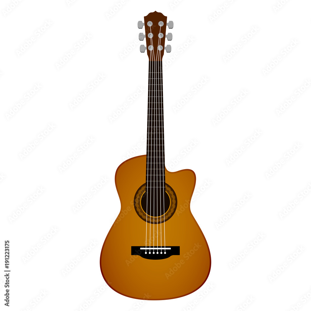 Obraz premium Isolated guitar image