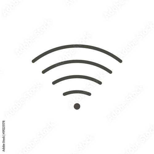 WiFi outline icon. Vector Wireless, line symbol