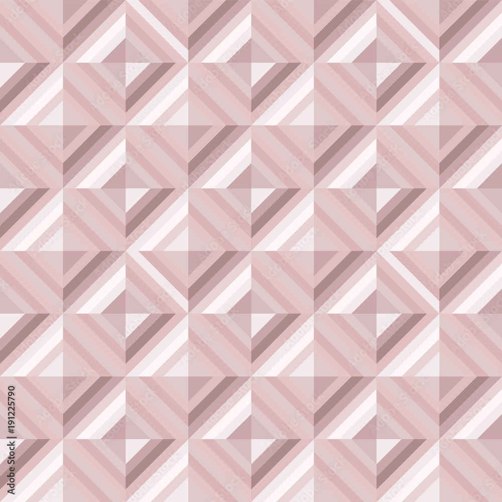 Abstract geomeric background in blush pink colors. Millennial pink rose  gold, crystal texture. Seamless vector pattern. 3D surface background.  Diamond shape pattern. Stock Vector | Adobe Stock