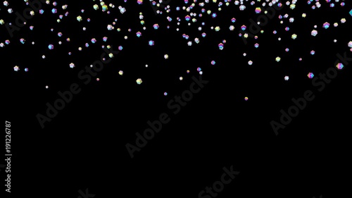 Holographic gems background. 3d illustration. Rhinestones abstract wallpaper. Rainbow multicolor pyramids. Crystals. Diamonds. Jewelry. Fashion. Simple geometric shapes backdrop.