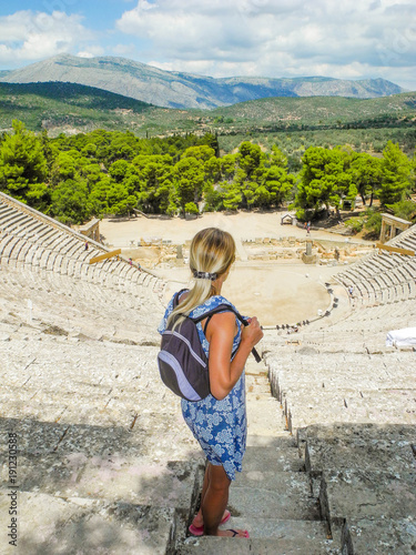 The amphitheater Epidaurus. photo