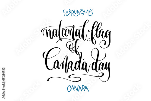 february 15 - national flag of Canada day 