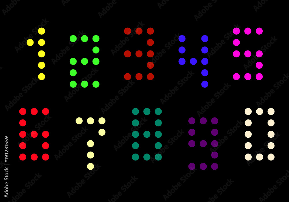 numbers and figures - one two three four five six seven eight nine zero. vector . numbers and figures - one two three four five six seven eight nine zero. vector .