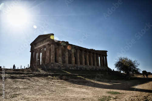 Temple of Concordia. Valley of the Temples in Agrigento on Sicily, Italy (Valle dei Templi)