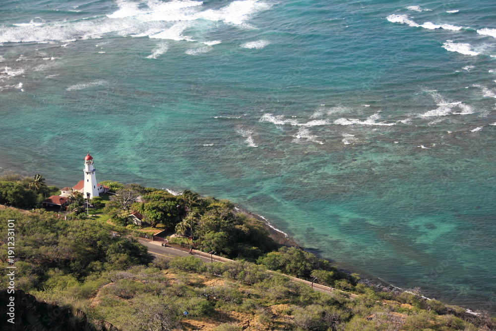 Leuchtturm am Diamond Head Waikiki Oahu Hawaii USA