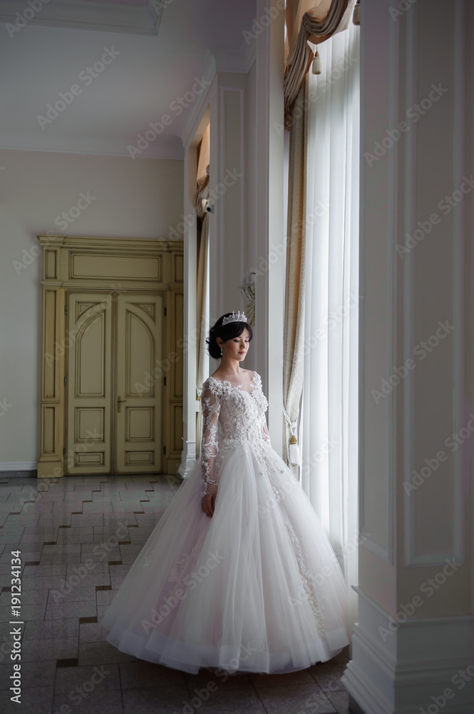 beautiful smiling bride before wedding ceremony beautiful smiling bride before wedding ceremony